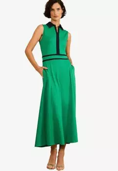 Платье-рубашка REGULAR FIT - NOTCH NECK MIDI Love & Roses, зеленый