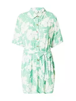 Платье рубашка ROXY Shirt Dress REAL YESTERDAY, светло-зеленый