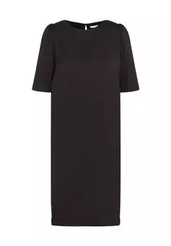 Платье-рубашка, рукав до половины, креповое переплетение, женское Seidensticker, цвет 39 39 Black