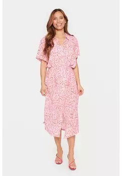 Платье-рубашка с абстрактным принтом bonbon Saint Tropez