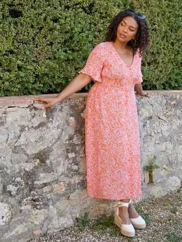 Платье-рубашка с абстрактным принтом Live Unlimited Curve