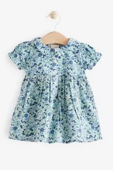 Платье-Рубашка с цветочным принтом Laura Ashley, синий