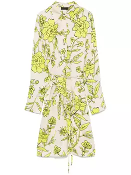 Платье-рубашка с цветочным принтом LIU JO, нейтральный