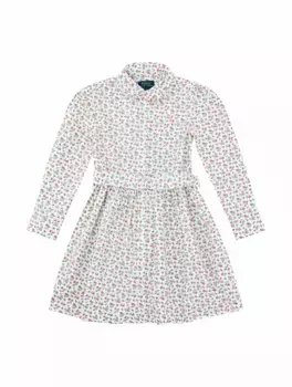 Платье-рубашка с цветочным принтом Ralph Lauren, мультиколор