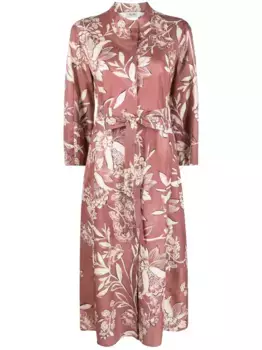 Платье-рубашка с цветочным принтом 'S Max Mara, розовый