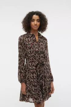 Платье-рубашка с длинными рукавами Vero Moda, белый