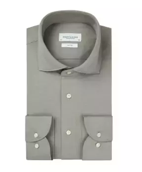 Платье Рубашка S из хлопка приталенного кроя Profuomo, зеленый