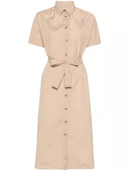 Платье-рубашка с короткими рукавами Peserico, серый