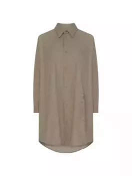Платье-рубашка с логотипом MM6 MAISON MARGIELA, зелёный