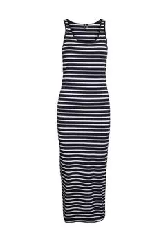 Платье-рубашка с овальным вырезом для женщин VERO MODA, цвет 213090003 Night S