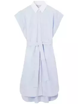 Платье-рубашка с поясом BURBERRY, синий