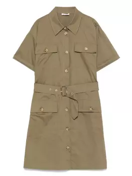 Платье-рубашка с поясом LIU JO, зеленый