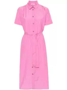 Платье-рубашка с поясом Peserico, розовый