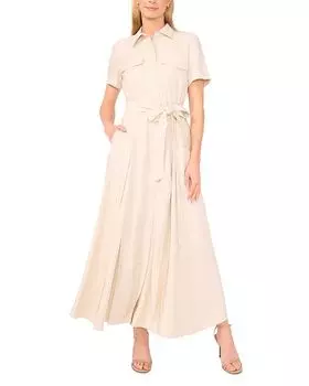 Платье-рубашка с поясом Ted Baker, коричневый/бежевый