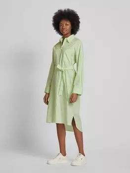 Платье-рубашка с поясом-завязкой Esprit