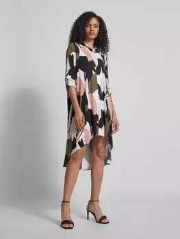 Платье-рубашка с потайной застежкой на пуговицы Apricot, хаки