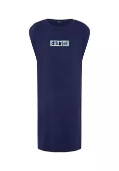 Платье-рубашка с принтом этикетки CHIEMSEE, цвет Medieval Blue