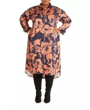 Платье-рубашка с принтом Tammy Reiss Pari Passu, мультиколор