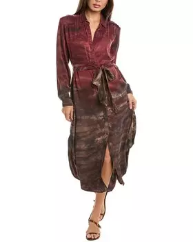 Платье-рубашка с присборенной кокеткой Bella Dahl, мультиколор