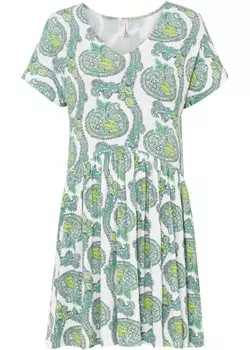 Платье-рубашка с рукавами «летучая мышь» Rainbow, белый