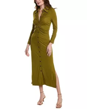 Платье-рубашка с рюшами Proenza Schouler White Label Clara