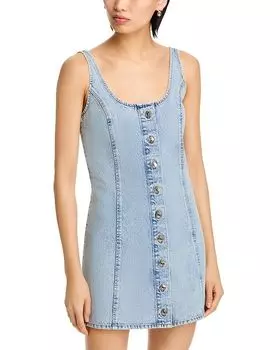 Платье-рубашка с шипами FRAME, синий