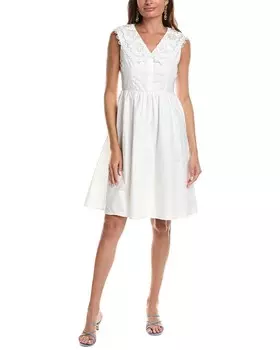 Платье-рубашка с воротником JL LUXE, белый