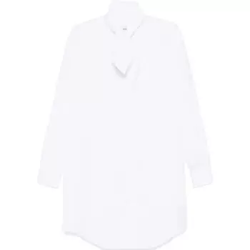 Платье-рубашка с воротником-шарфом AMIPARIS, белый