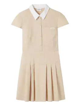 Платье-рубашка с вышитым логотипом Claudie Pierlot, нейтральный