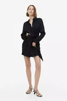 Платье-рубашка с завязками H&M