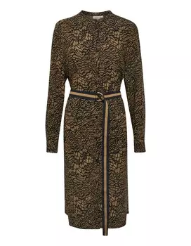 Платье рубашка SAINT TROPEZ Shirt Dress Palavi, цвет light brown/black