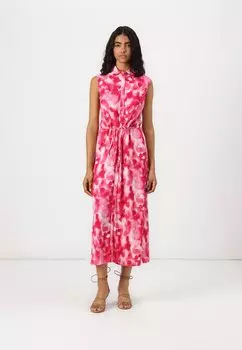 Платье-рубашка SAVANNA LONG DRESS YAS, розовый