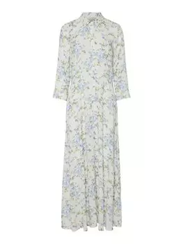 Платье-рубашка SAVANNA LONG SHIRT DRESS YAS, белый