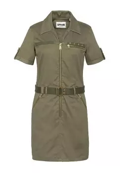 Платье-рубашка Schott, цвет Kaki Clair