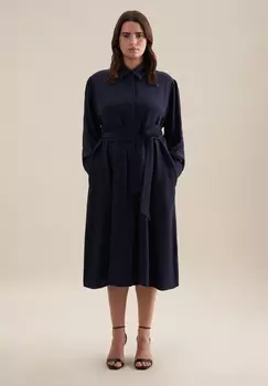 Платье-рубашка SCHWARZE ROSE Seidensticker, синий