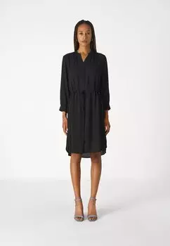 Платье-рубашка Sfdamina 7/8 Dress Selected, черное