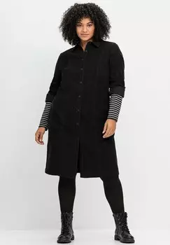 Платье-рубашка Sheego, черный