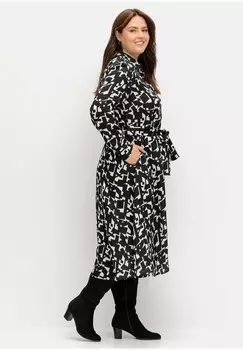 Платье-рубашка Sheego, черный