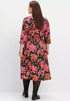 Платье-рубашка Sheego, черный