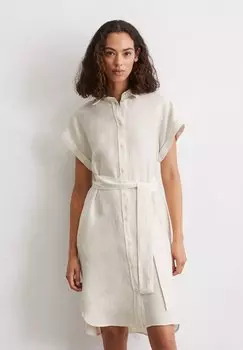Платье-рубашка SHIRT DRESS SHORT LENGTH COLLAR BELT AT WAIST Marc O'Polo, светло-серый
