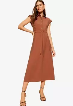 Платье-рубашка SHORT SLEEVE BUTTON DETAIL UTILITY Friends Like These, цвет Mottled Light Red