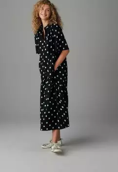 Платье-рубашка SHORT SLEEVE DROP WAIST Next, черный