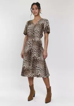 Платье-рубашка SHORT SLEEVE South Beach, светло-коричневый