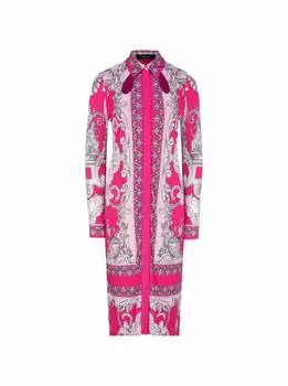 Платье-рубашка Silver Baroque Versace