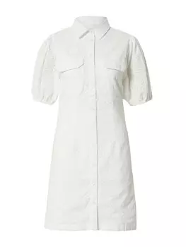 Платье рубашка SISTERS POINT Shirt Dress, белый