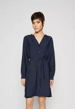 Платье-рубашка SLFLOGAN Selected Femme, военно-морской