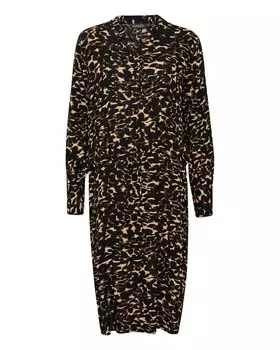 Платье-рубашка SOAKED IN LUXURY Zaya, цвет Brown/Light brown/Black