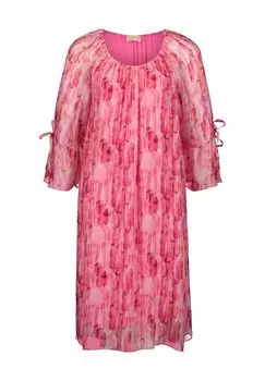 Платье-рубашка, содержание шелка, рукава 3/4, для женщин CARTOON, розовый