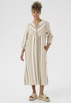 Платье-рубашка SOLA CAFTAN Cream, мультиколор