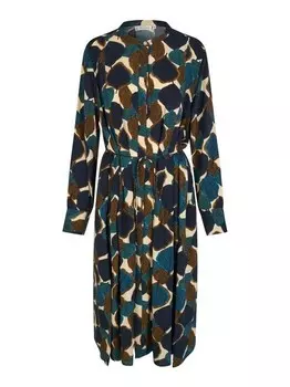 Платье-Рубашка средней длины Masai, коричневый